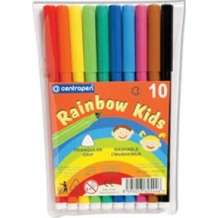 Фломастеры 10цв Centropen Rainbow Kids, блистер