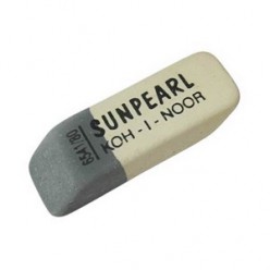 Ластик K-i-N Sunpearl комбинированный, для грифеля и чернил, из каучука, размер 41х14х8мм