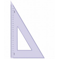 Треугольник 30гр., 23см, прозрачн., тонированный