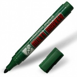 Маркер перманентный Crown Multi marker, 3,0мм, зеленый