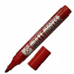 Маркер перманентный Crown Multi marker, 3,0мм, красный