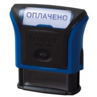 Штамп с одним термином "Оплачено" Trodat, 38*14мм, (6/4911)