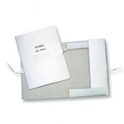 Папка картонная д/бумаг с зав. 0,8мм, 360г/м2, немелованная, белая