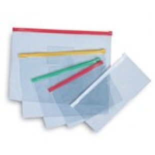 Папка пластиковая на молнии ticket size (для авиабилетов), прозрачная, цвет ассорти, TRAVEL