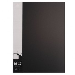 Папка пластиковая с файлами А4 060вкл, Бюрократ черная (BPV60blck)