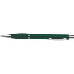 Ручка шариковая ErichKrause AVANTAGE VN-230, металлический поворотный корпус, зеленый, резиновая нак