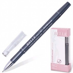 Ручка гел EK Belle gel, 0.5мм, корпус черный, метал/наконеч, колп, ИГЛА ЧЕРНЫЙ