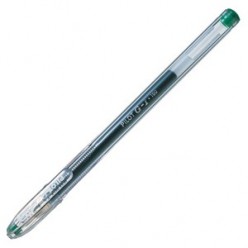 Ручка гел Pilot, 0.5мм, корпус прозрач, метал/наконеч, колп/клип, ЗЕЛЕНЫЙ