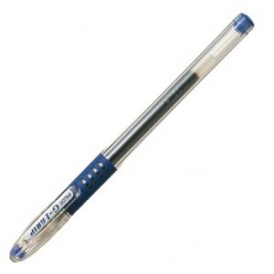 Ручка гел Pilot, 0.5мм, корпус прозрач, резин/наклад, метал/наконеч, колп/клип, СИНИЙ