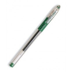 Ручка гел Pilot, 0.5мм, корпус прозрач, резин/наклад, метал/наконеч, колп/клип, ЗЕЛЕНЫЙ