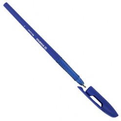 Ручка шарик Stabilo, 0.7мм, синий противоскользящий корпус, колп/клип, СИНИЙ