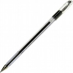 Ручка масл Munhwa Option, 0.5мм, корпус прозрач, метал/наконеч, колп/клип, ЧЕРНЫЙ