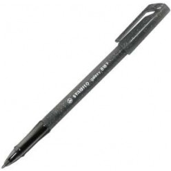 Ручка шарик Stabilo Galaxy, 0.3мм, корпус черный/блестки, колп/клип, ЧЕРНЫЙ