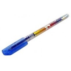 Ручка шарик Stabilo Tropikana, 0.3мм, корпус разноцвет, колп/клип, СИНИЙ