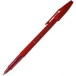 Ручка шарик Stabilo, 0.5мм, непрозр/красный корпус, колп/клип, КРАСНЫЙ