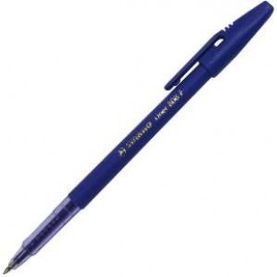 Ручка шарик Stabilo, 0.5мм, непрозр/фиолет корпус, колп/клип, ФИОЛЕТ
