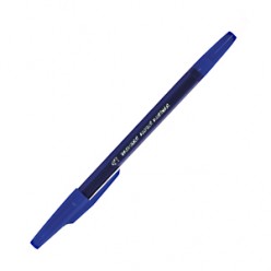 Ручка масл Стамм Тонкая линия письма, 0.5мм, корпус синий, колп/клип, длина стержня 152м, СИНИЙ СТ21