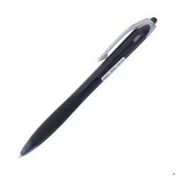Ручка авт шарик Pilot Rex Grip, 0.7мм, корпус тонир/черный, резин/наклад, клип, ЧЕРНЫЙ