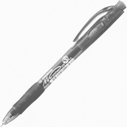 Ручка авт шарик Stabilo Marathon, 0.3мм, корпус тонир/черный, резин/наклад, клип, ЧЕРНЫЙ