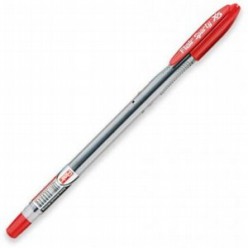 Ручка шарик Flair X5, 0,7 мм, корпус прозрачн, колп/клип, КРАСНЫЙ