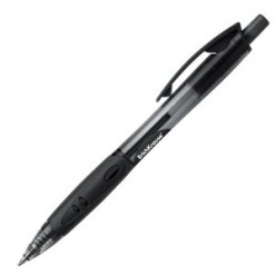 Ручка авт шарик EK Fusion, 0.7мм, корпус тонир/черный, резин/наклад, клип, ЧЕРНЫЙ