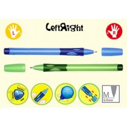 Ручка шарик Stabilo Пиши правильно, 0.5мм,  для правшей, корпус голубой, резин/наклад, колп, СИНИЙ