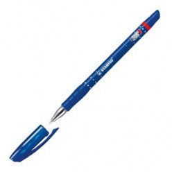 Ручка шарик Stabilo Exam Grade, 0.4мм, корпус синий, резин/наклад, метал/наконеч, колп/клип, СИНИЙ